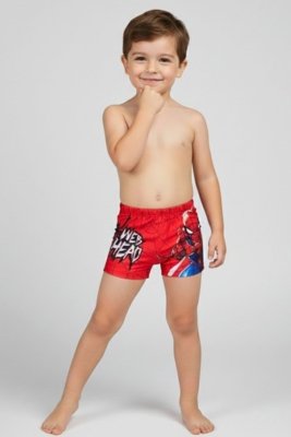 Sunga Disney Moda Praia Marvel Homem Aranha