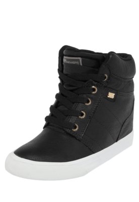 Tenis mary jane cano alto sale preto