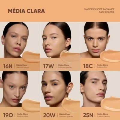 MASCAVO SOFT RADIANCE BASE LÍQUIDA 17W 30ML