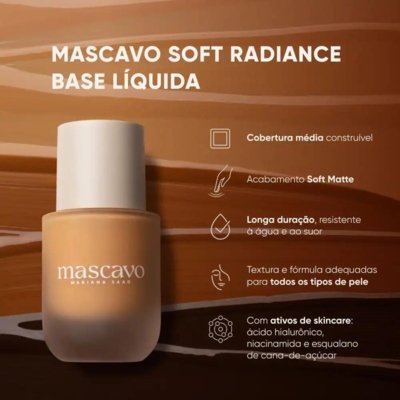 MASCAVO SOFT RADIANCE BASE LÍQUIDA 17W 30ML