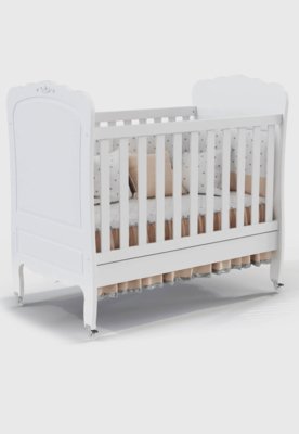 Berço Provence Branco-Acetinado Matic Menor preço em Berço Provence Branco-Acetinado Matic