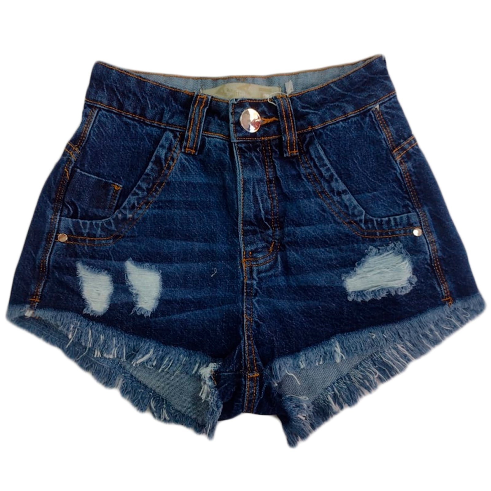 short com cintura desfiada