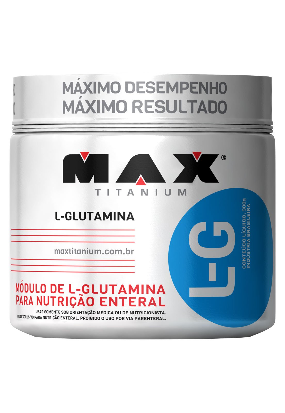 Suplemento Max Titanium Glutamina L-G Max Titanium 300g - Compre Agora