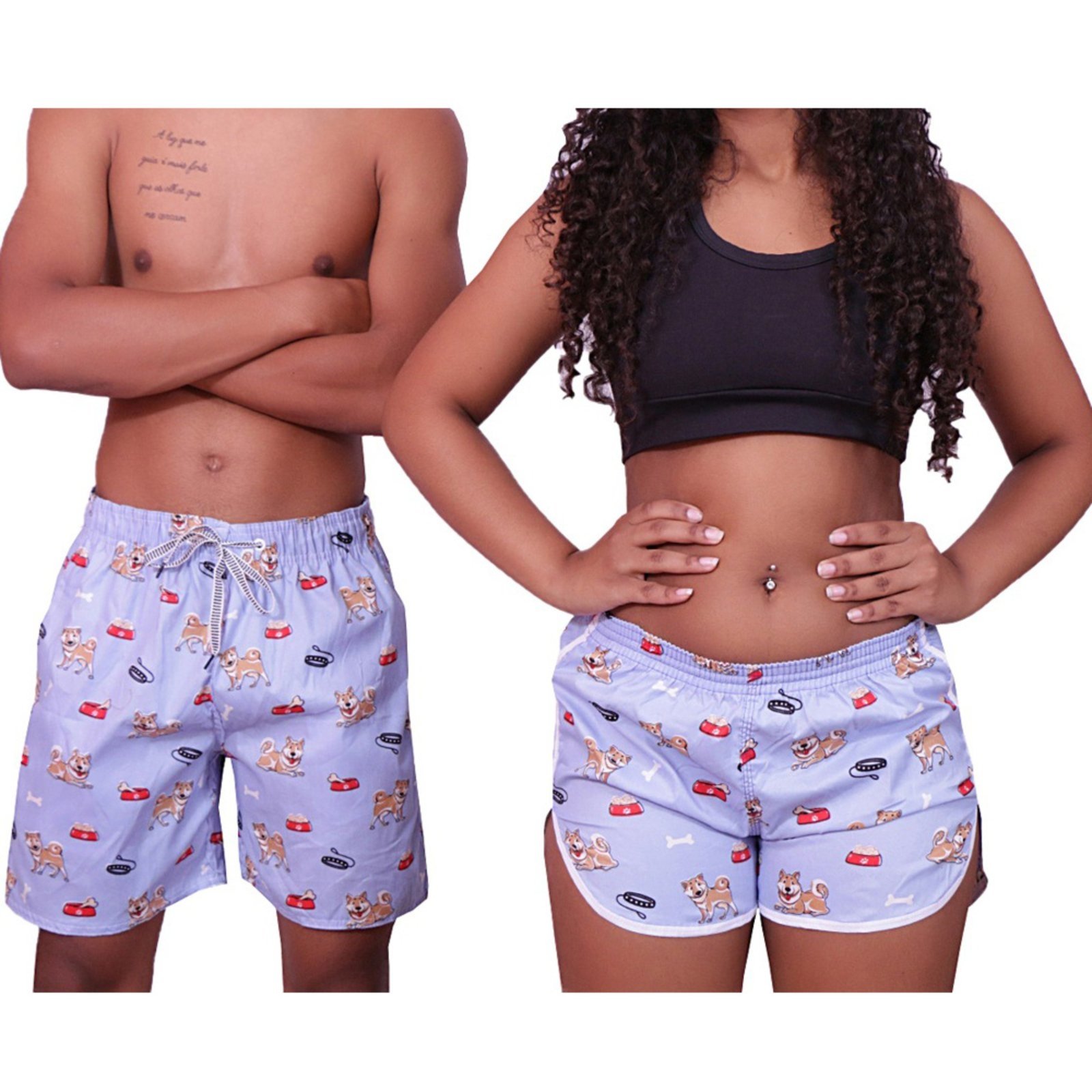 short estampado casal