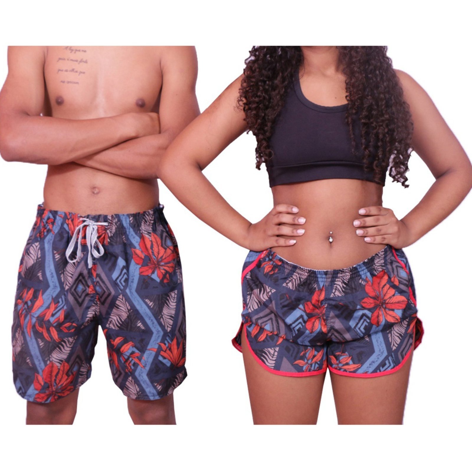 short estampado casal