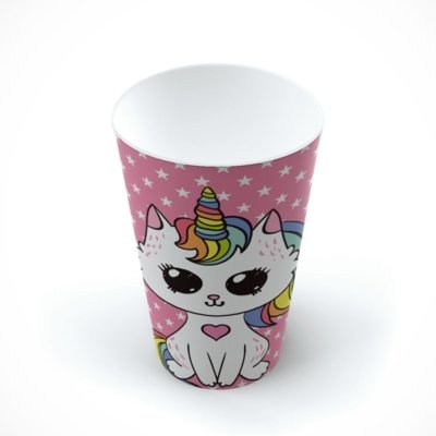 Copo 500ml Mdecore Unicórnio Rosa Único Menor preço em Copo 500ml Mdecore Unicórnio Rosa Único