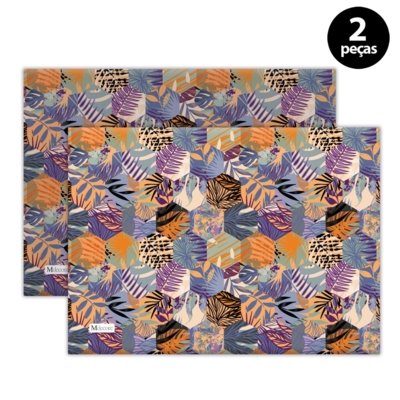 Jogo Americano Mdecore Folhas 40x28 cm Laranja 2pçs Menor preço em Jogo Americano Mdecore Folhas 40x28 cm Laranja 2pçs