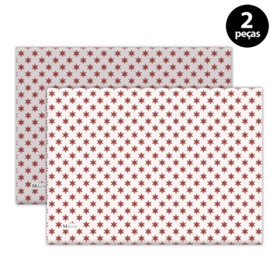 Jogo Americano Mdecore Natal Estrelas 40x28 cm Branco 2pçs Menor preço em Jogo Americano Mdecore Natal Estrelas 40x28 cm Branco 2pçs