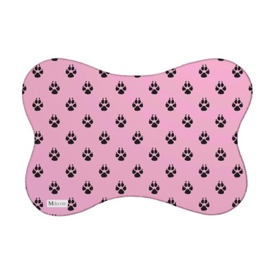 Tapete PET Mdecore Patas Rosa 46x33cm Menor preço em Tapete PET Mdecore Patas Rosa 46x33cm