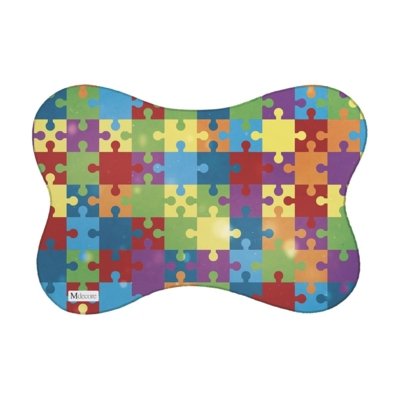Tapete PET Mdecore Quebra Cabeça Colorido 46x33cm Menor preço em Tapete PET Mdecore Quebra Cabeça Colorido 46x33cm