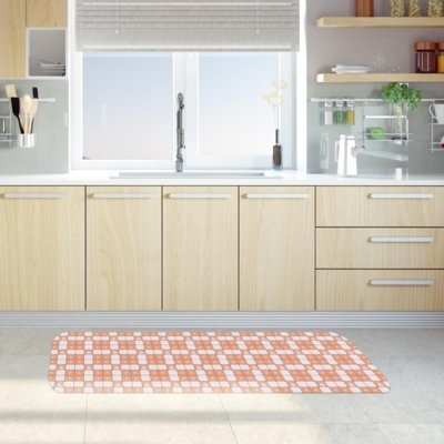 Tapete de Cozinha Mdecore Azulejo Coral 40x120cm Menor preço em Tapete de Cozinha Mdecore Azulejo Coral 40x120cm