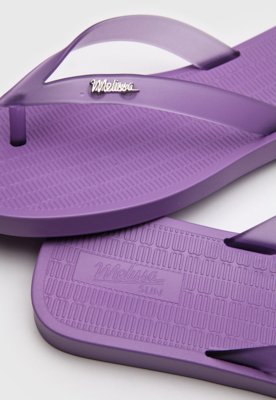Chinelo Melissa Logo Roxa