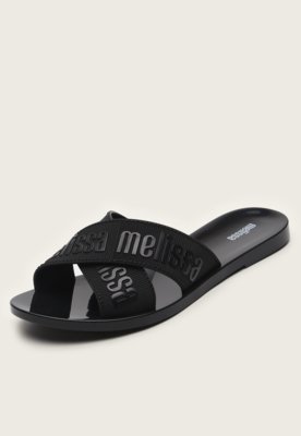 Rasteira Melissa M Lover Slide Ad Preto