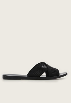 Rasteira Melissa M Lover Slide Ad Preto