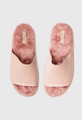 Rasteira Slide Melissa Fluffy Rosa Compre Agora Dafiti Brasil