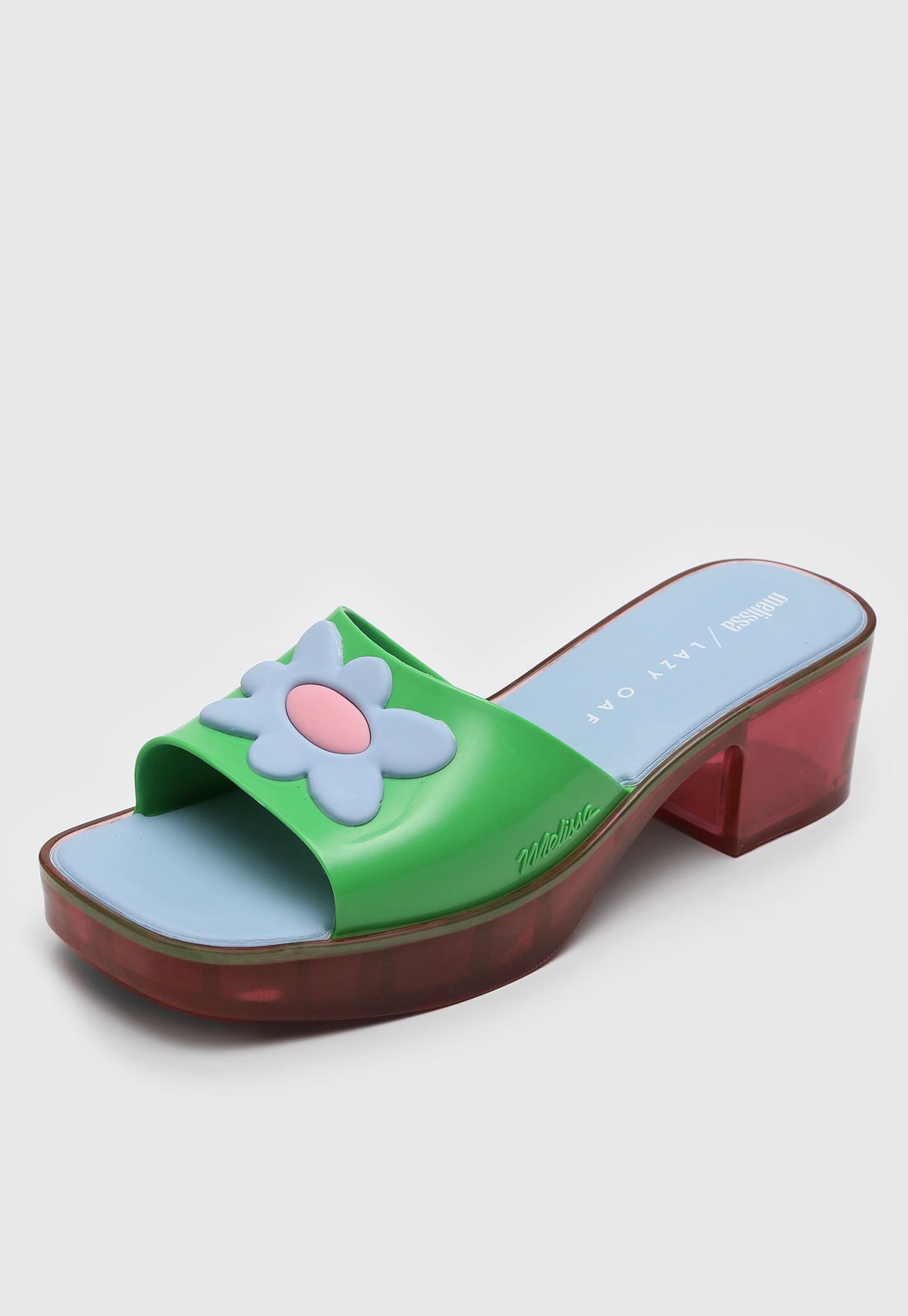 Tamanco Melissa Lazy Oaf Verde Vermelho Compre Agora Dafiti Brasil