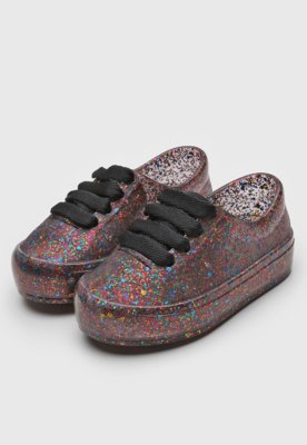 Tenis melissa best sale preto com glitter