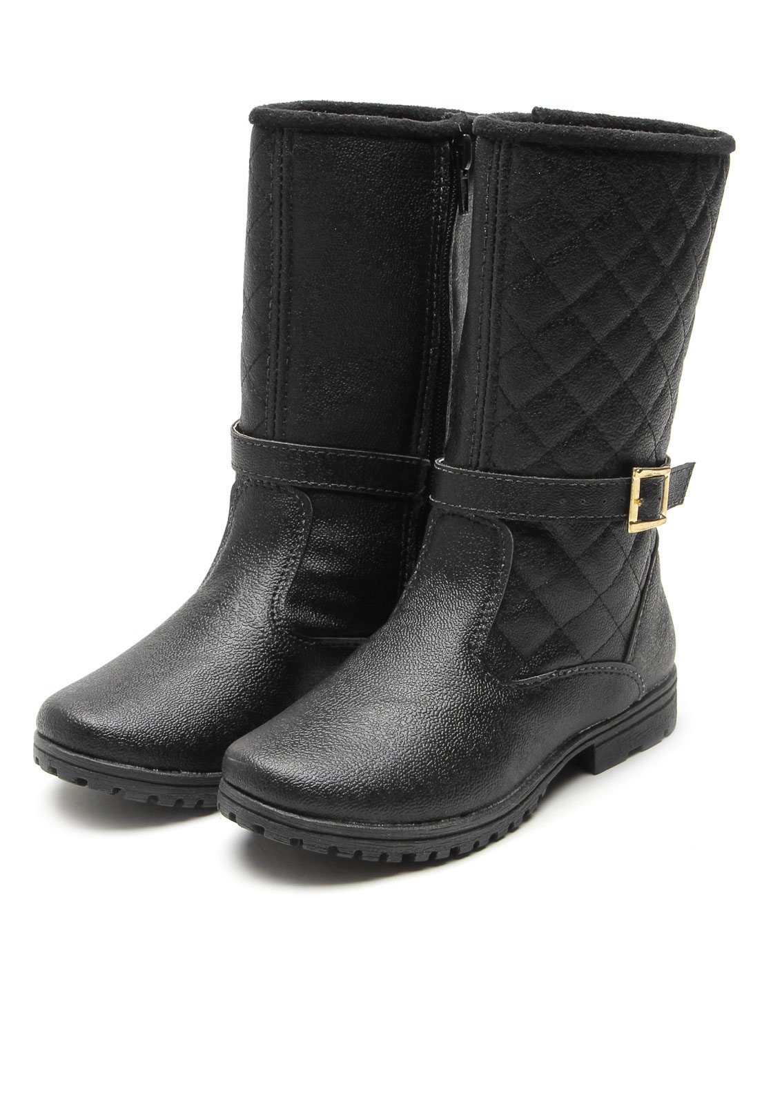 bota infantil menina preta