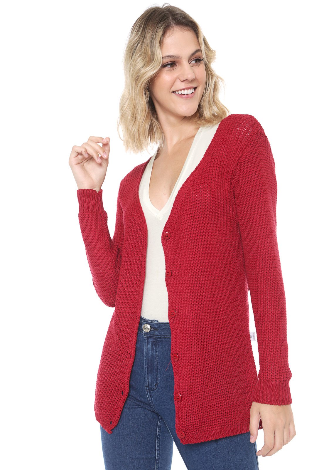 cardigan tricot básico