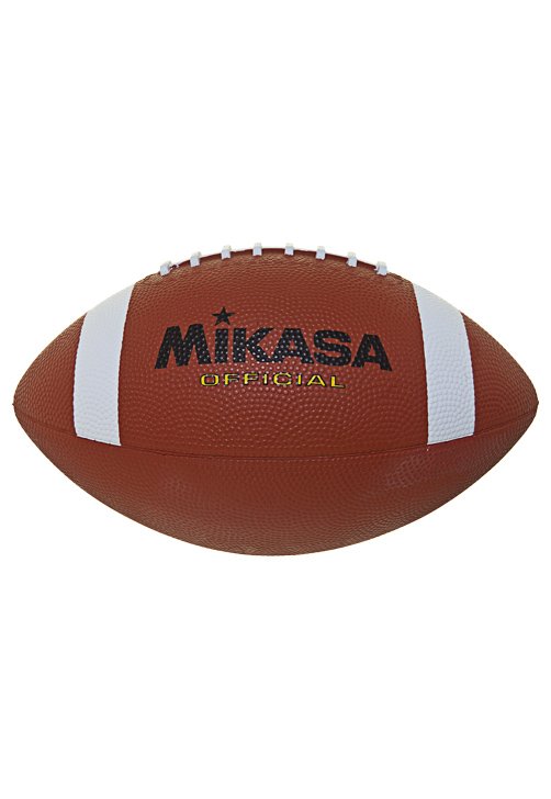 Bola de futebol americano marrom em branco simulado para jogo de