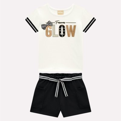 Conjunto Infantil Menina Lettering Milon