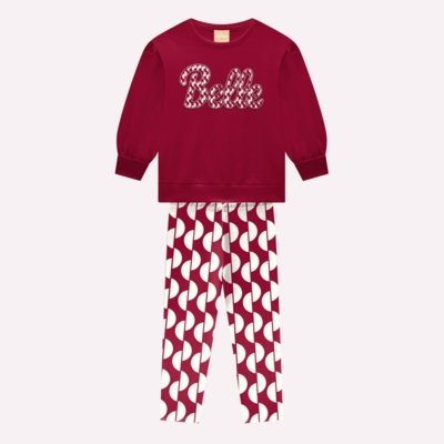 Conjunto Infantil Menina Lettering Milon