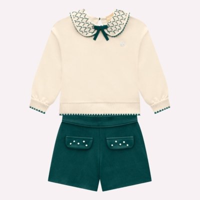 Conjunto Infantil Menina com Pérolas Milon