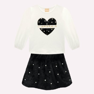 Conjunto Infantil Menina com Pérolas Milon
