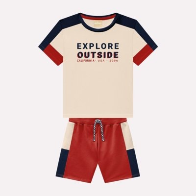 Conjunto Infantil Menino Lettering Milon