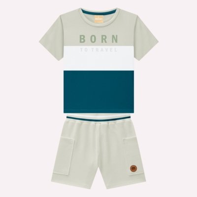 Conjunto Infantil Menino Lettering Milon