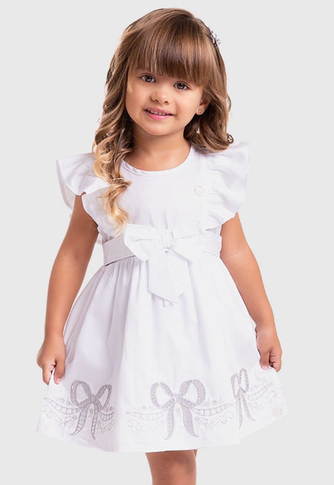 Vestido Infantil Milon Branco - Compre Agora | Tricae Brasil