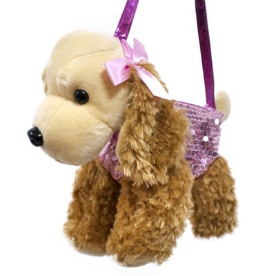 Bolsa Minas de Presentes Cachorro Marrom/Rosa Menor preço em Bolsa Minas de Presentes Cachorro Marrom/Rosa