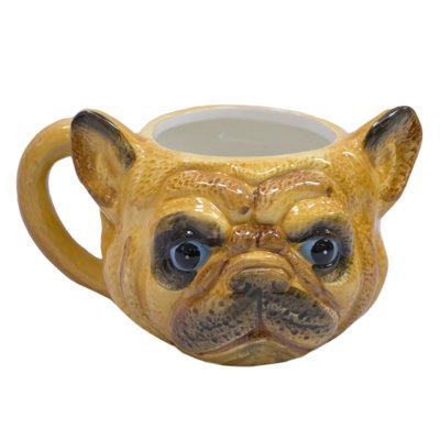 Caneca Minas de Presentes Cachorro Pug Francês Bege Menor preço em Caneca Minas de Presentes Cachorro Pug Francês Bege