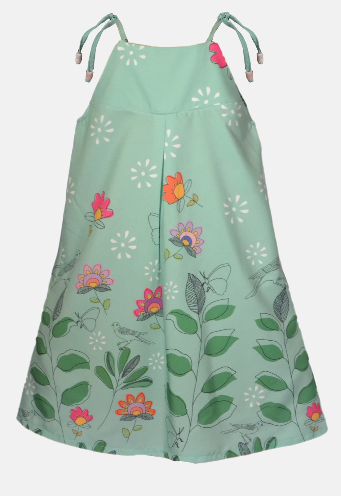 Vestido Mini Cherie Le Foliage Estampado Verde - Compre Agora | Dafiti