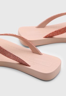 Chinelo Infantil Mini Melissa Glitter Rosa