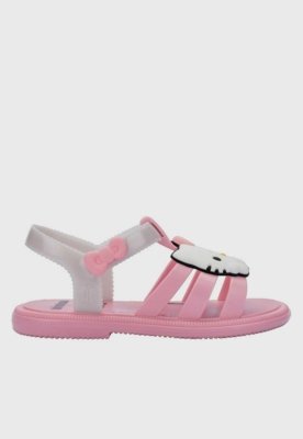 Sandália Infantil Mini Melissa Hip Hello Kitty Rosa