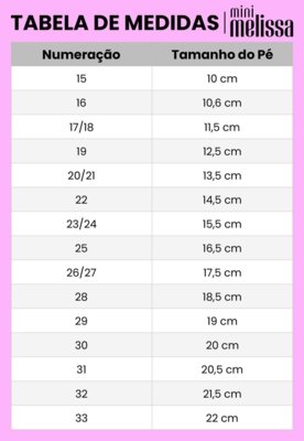 Sandália Infantil Mini Melissa Jump Rosa