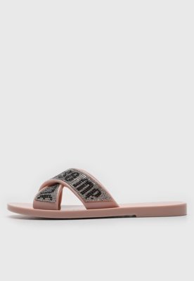 Sandália Slide Infantil Mini Melissa M Lover Rosa