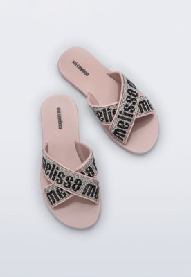 Sandália Slide Infantil Mini Melissa M Lover Rosa