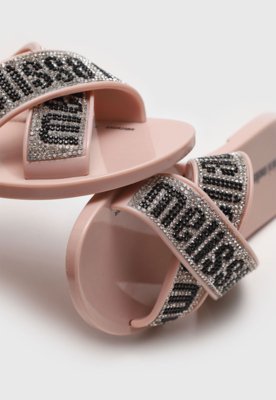 Sandália Slide Infantil Mini Melissa M Lover Rosa