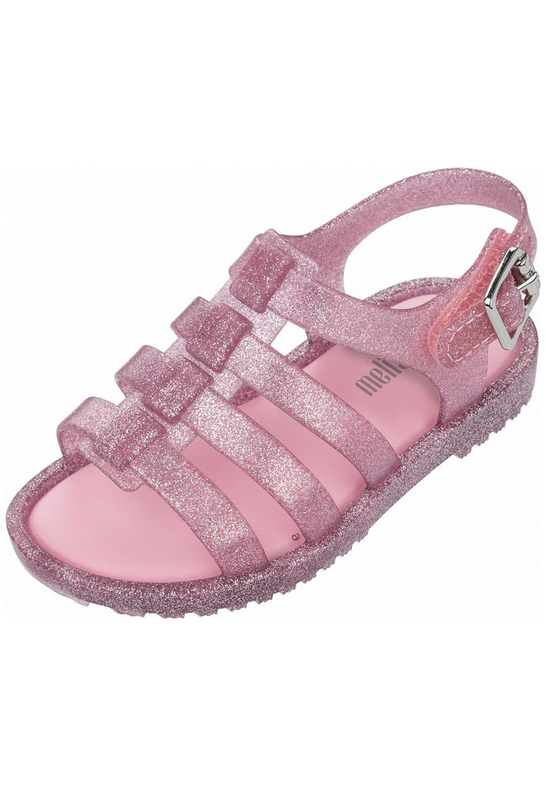 Mini melissa sale flox rosa glitter