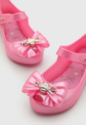 Sapatilha Infantil Mini Melissa Laço Rosa