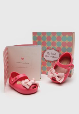 Sapatilha Mini Melissa Infantil My First BB Rosa