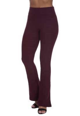 Calça Cintura Alta Miss Blessed Flare Bandagem Marsala Menor preço em Calça Cintura Alta Miss Blessed Flare Bandagem Marsala