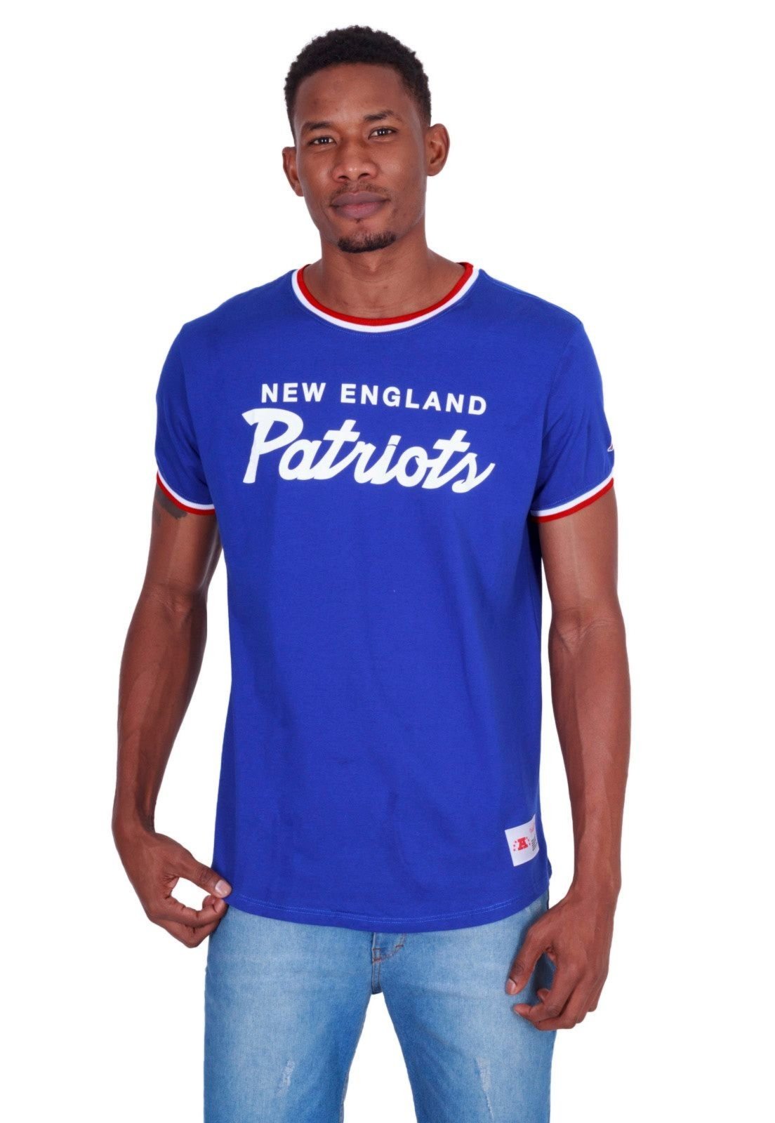 Camiseta Mitchell & Ness Estampada NFL Especial New England Patriots Azul -  Compre Agora