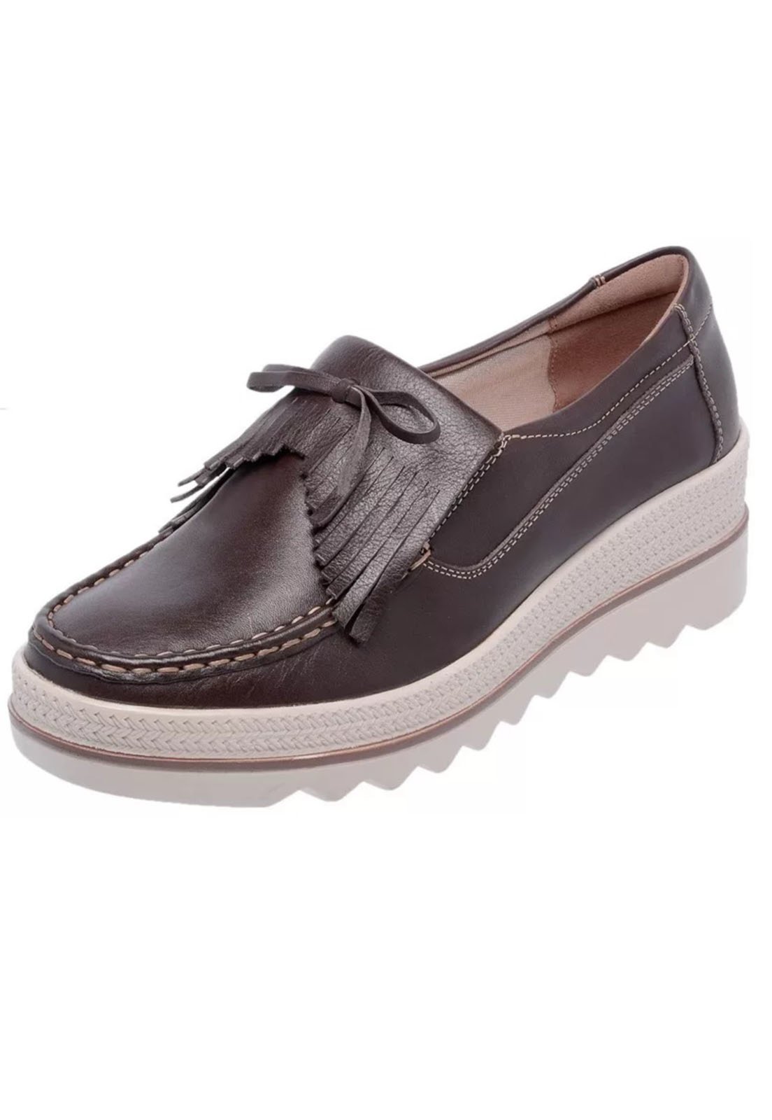mocassim flatform feminino