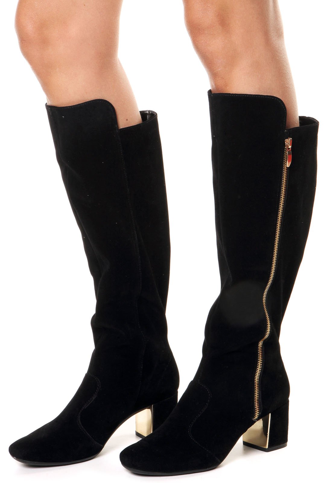 bota over the knee ziper