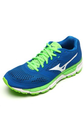 mizuno verde e azul