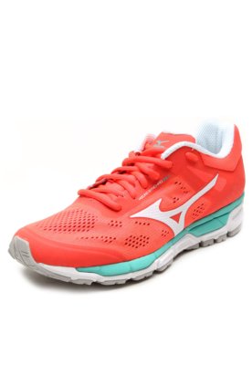 Tênis Mizuno Synchro MX 2 S Laranja/Verde/Branco Menor preço em Tênis Mizuno Synchro MX 2 S Laranja/Verde/Branco