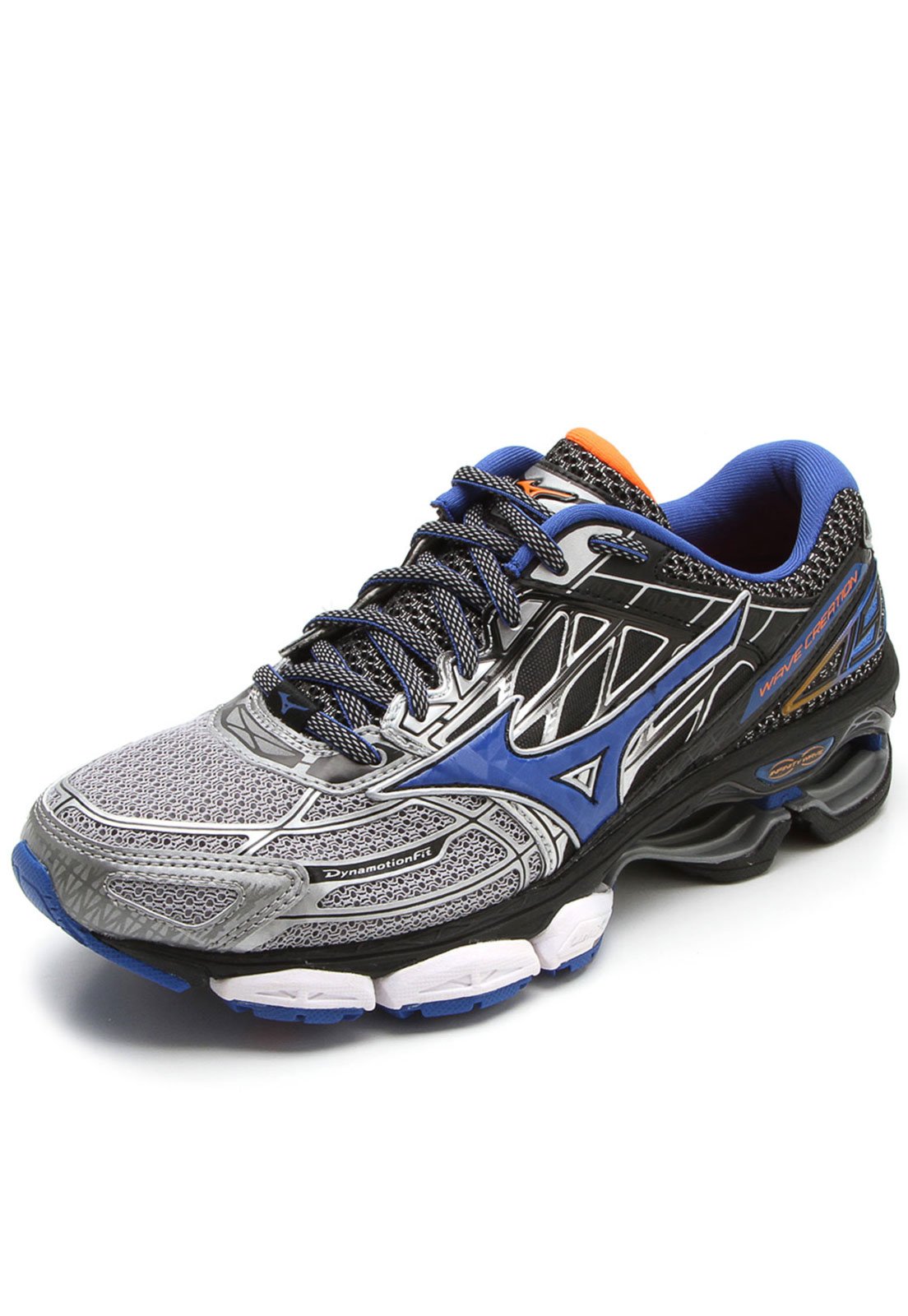 Tenis Mizuno Wave Creation 19 Prata Preto Azul Compre Agora Dafiti Brasil